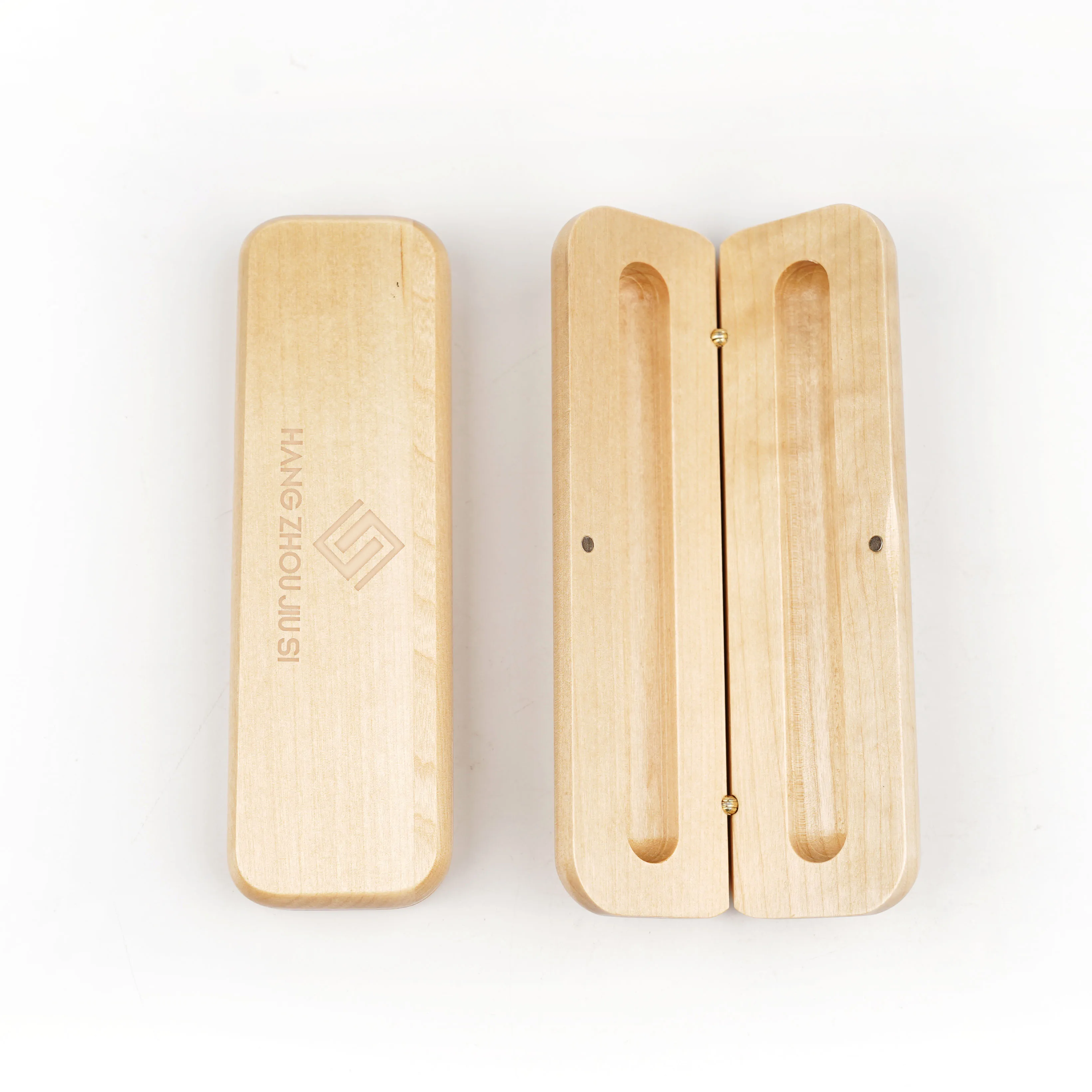 Personalized Eco Friendly Engrave Custom Logo Maple Wooden Ballpoint Pen with Case Box Set