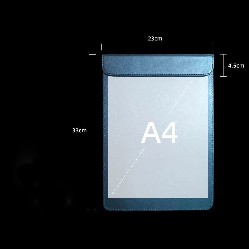 A4 Restaurant Bill Holder PU Leather Menu Board Guest Check Folder Bill Note Writing Pad Holder