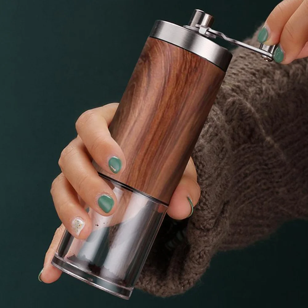 Manual coffee grinder ceramic core portable hand crank handheld manual coffee bean grinder