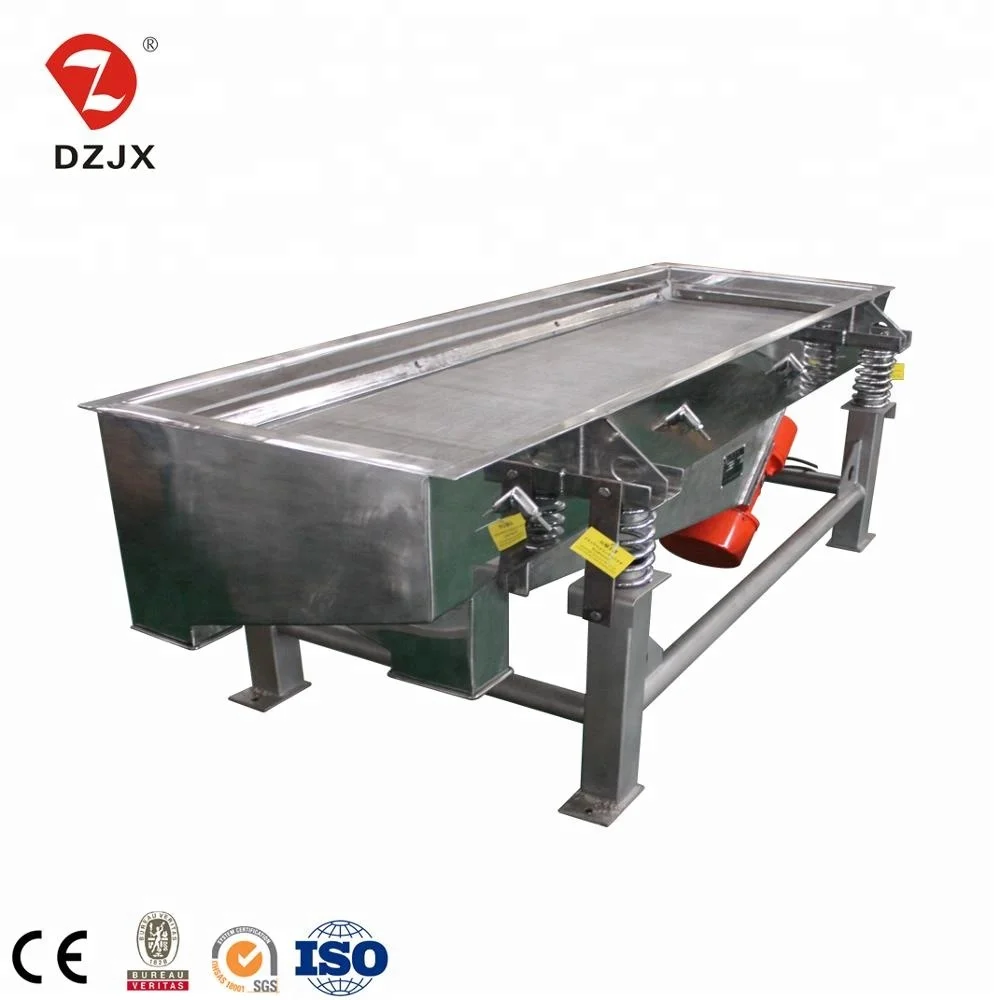DZJX 1 2 3 4 Decks Horizontal Powder Sand Linear Screen Vibrating Sifter Vibratory Grading Sieve Vibro Sieving Machine