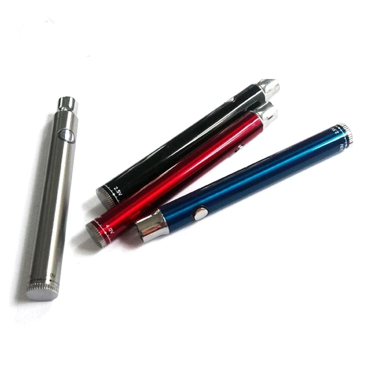 
Private label twist slim pen variable voltage 650mah cbd vapes pen 510 thread battery with micro usb 