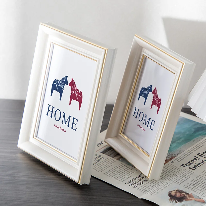 Exquisite design wall decor christmas winter photos custom resin square stand shelf a4 acrylic photo frame