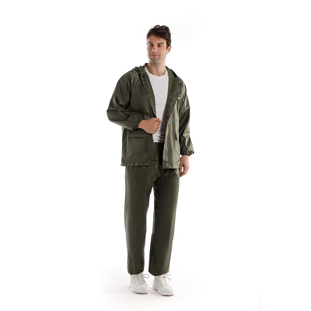 Wholesale Promotional Rain Coat Waterproof Hooded Rainwear For Adults