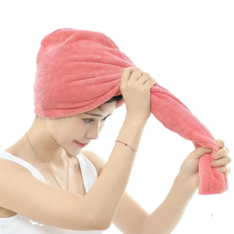 Women Super Absorbent Quick-drying Thicker microfiber Bath Towel Hair Dry Shower Cap Salon Towel For Bathroom