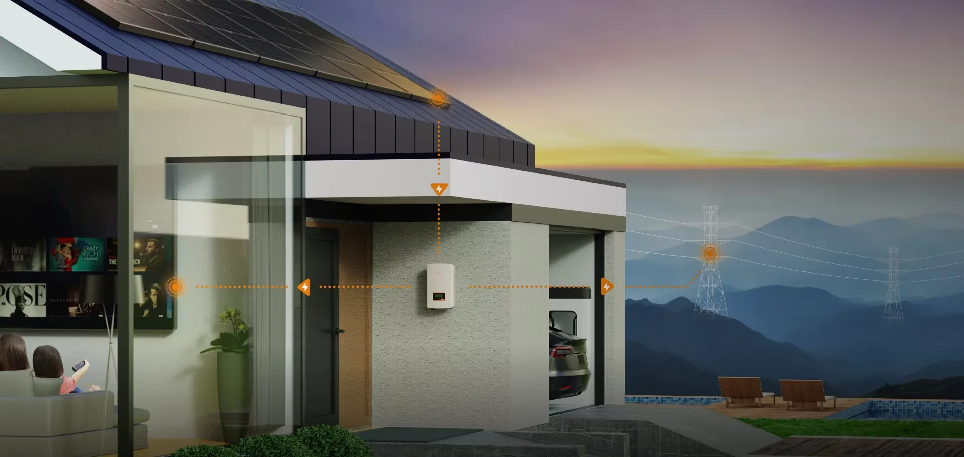 Solis S5-GR3P8K roof solar power system on grid 8kw single phase house inverter