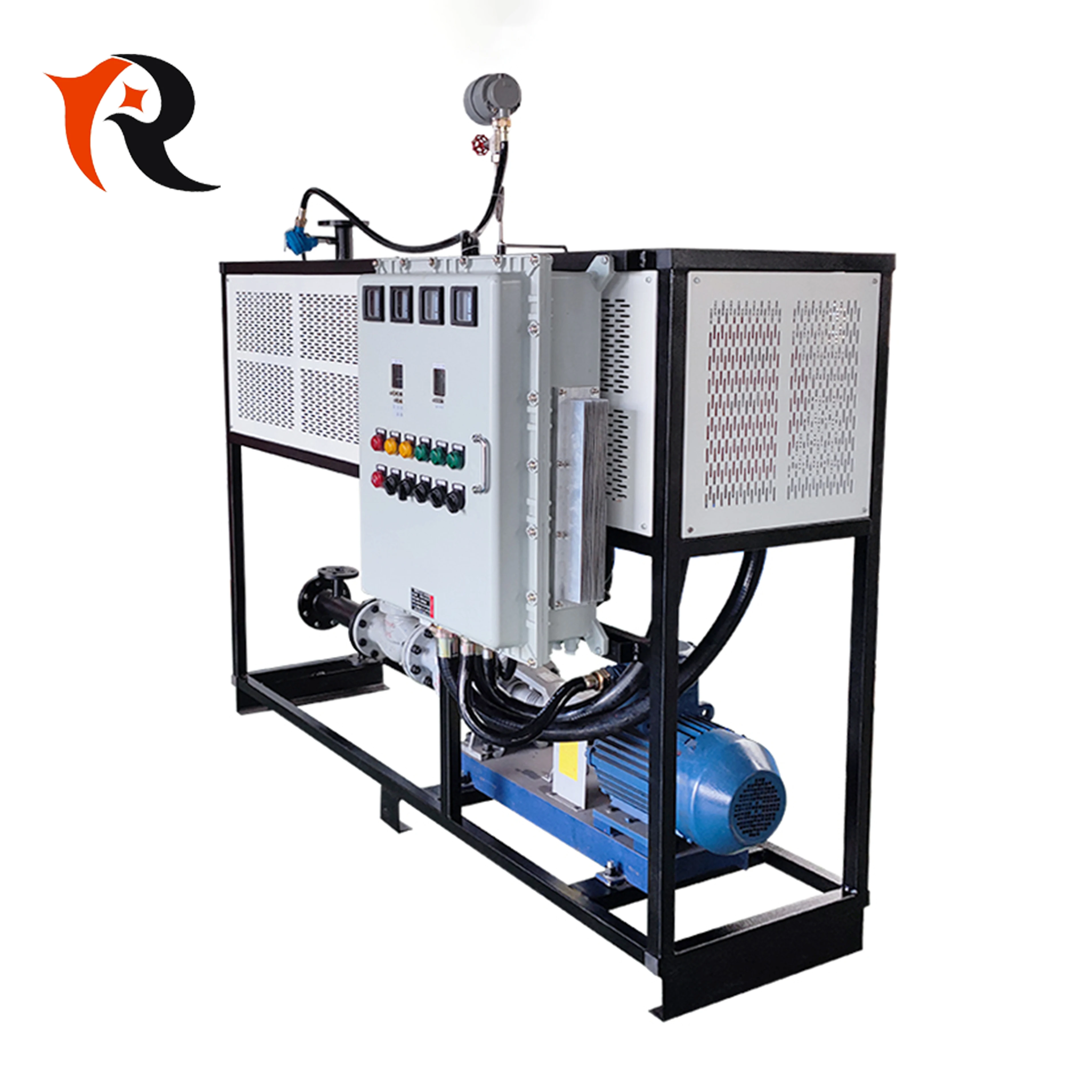 Electric thermal oil furnace for paint baking room heating