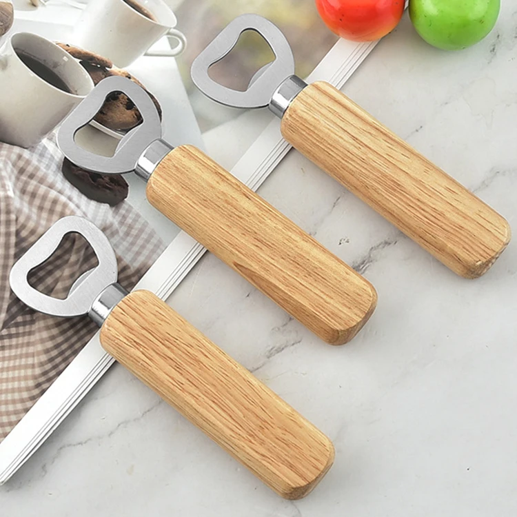 Wholesale Wooden Handle Bulk Bottle Opener Cheap Wood Beer Bottle Opener With Logo