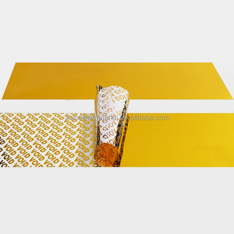 High-Qualified Tamper Proof Seal Label Sticker with Hidden Irreversible Message OPEN VOID