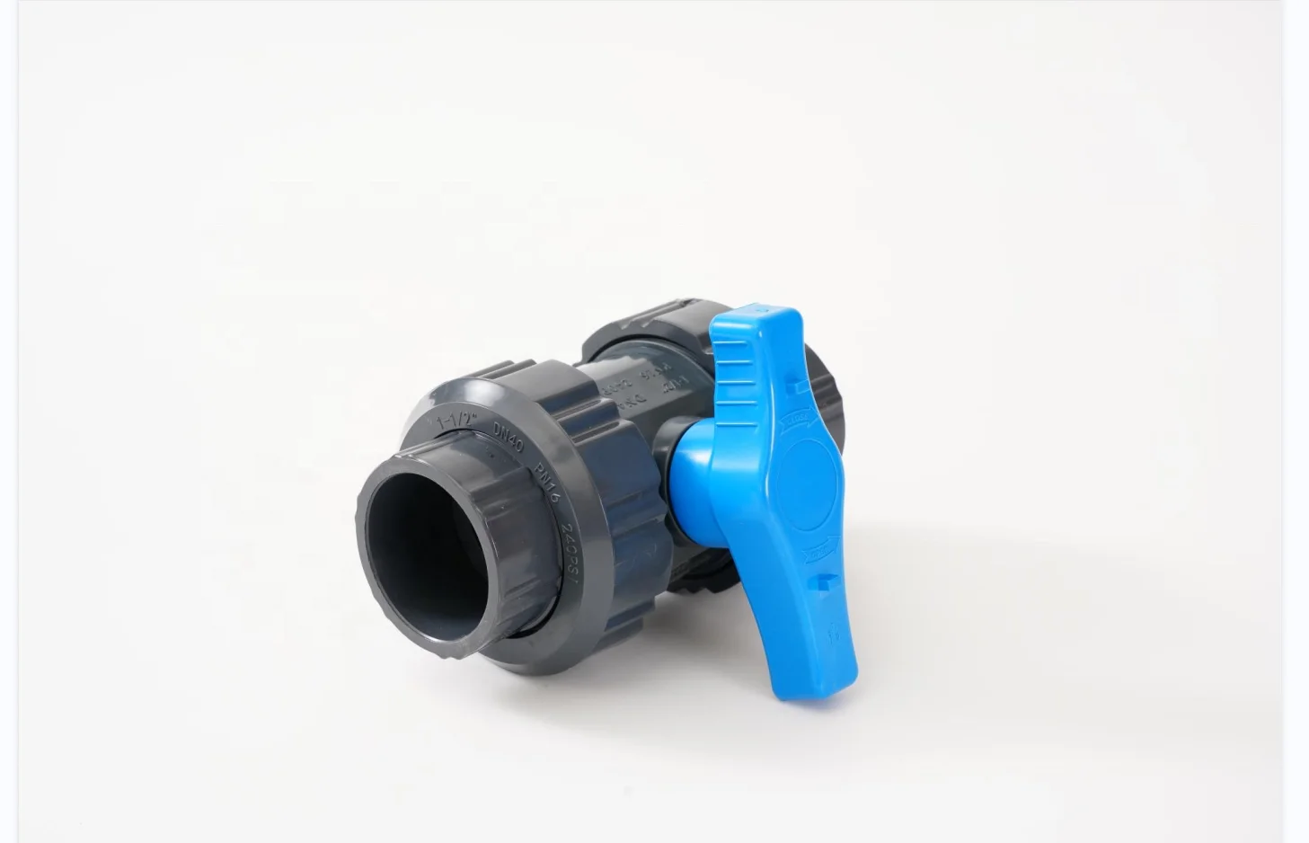 Factory Wholesale Price PVC Double Union Ball Valve PVC Ball Valve Thread and Socket Type DIN ANSI Union Valve