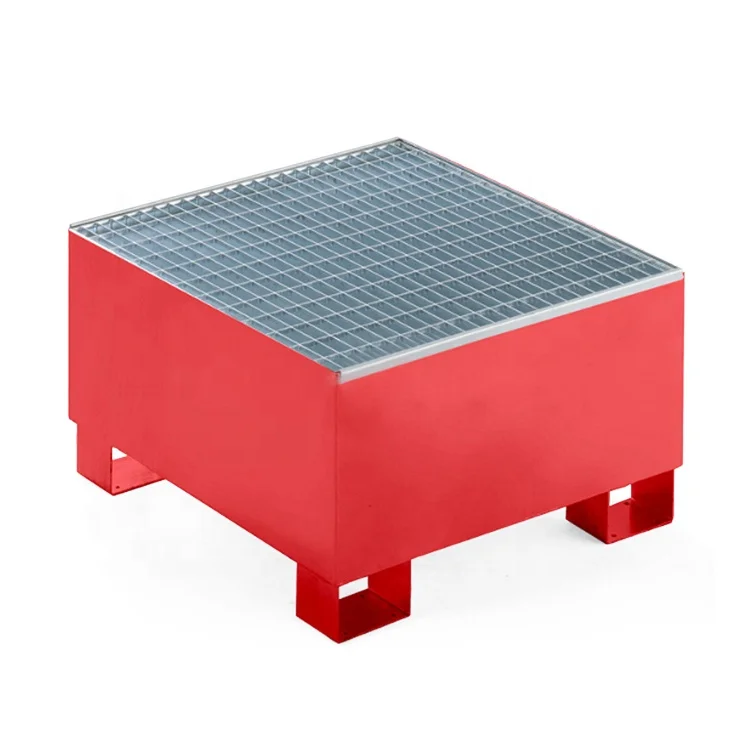 Spill Containment Containers Galvanized Stainless Tray Ibc Spillpallets  Sale Single Powder Coating  Steel Pallet