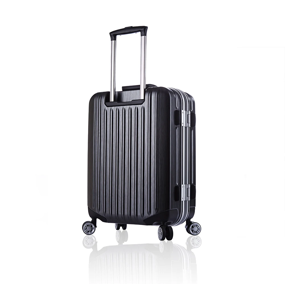 custom Classic vertical stripes hard PC tsa lock trolley case set 3pcs luggage travel bags suitcase sets