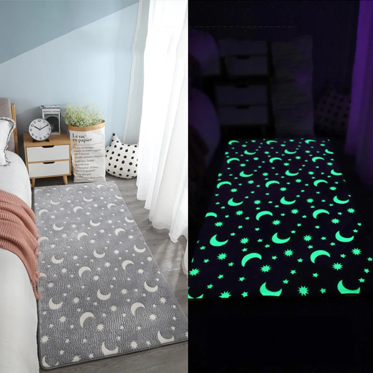 
Soft Fluffy Carpets Thick Carpet for Living Room Luminous Plush Rug Children Bed Room Fluffy Floor Carpets Bedside Decor Rugs 