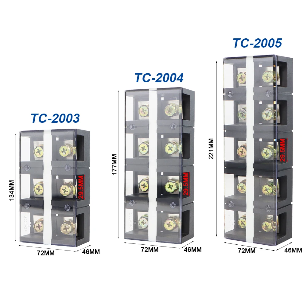 Медный клеммный блок TC 4003 высокотоковый кабельный крепежный разъем 600A подключается к мощной винтовой