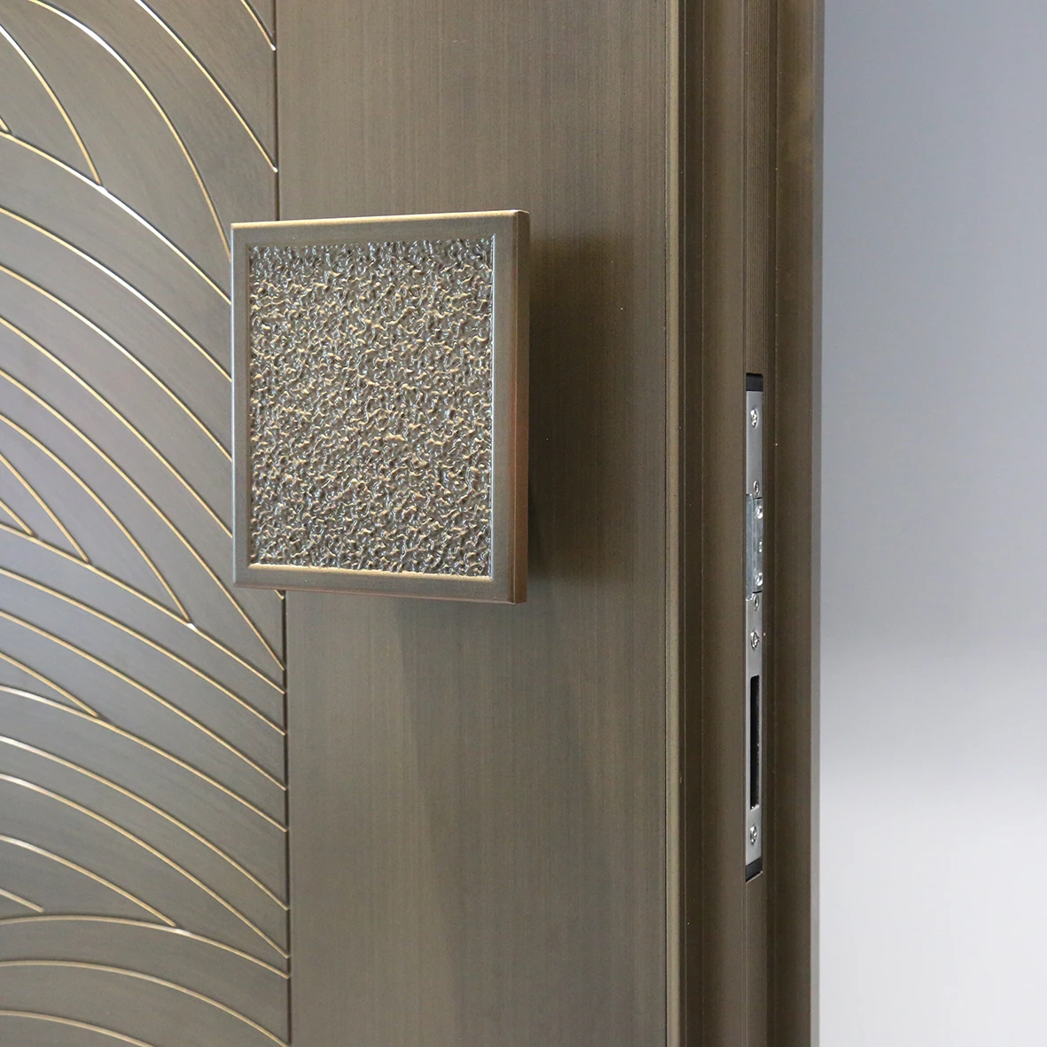 Modern Custom House Exterior Solid Wood Main Entrance Wooden Doors Entry Front Doors