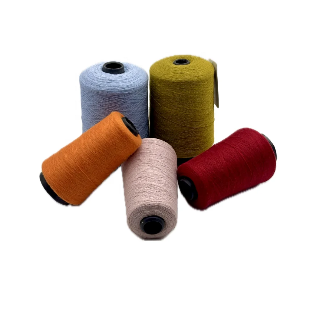Factory Low Price Product Yarn Dyed Acrylic Wool Fabric Hand Knitting Weaving Materials Support For Blended Yarn