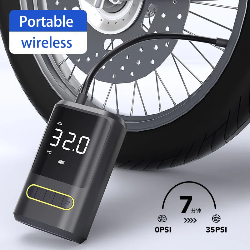 Hot Selling Wireless Automatic Air Pump 150psi Rechargeable Tire Inflator portable tire pump for car bicycle ball motorbike