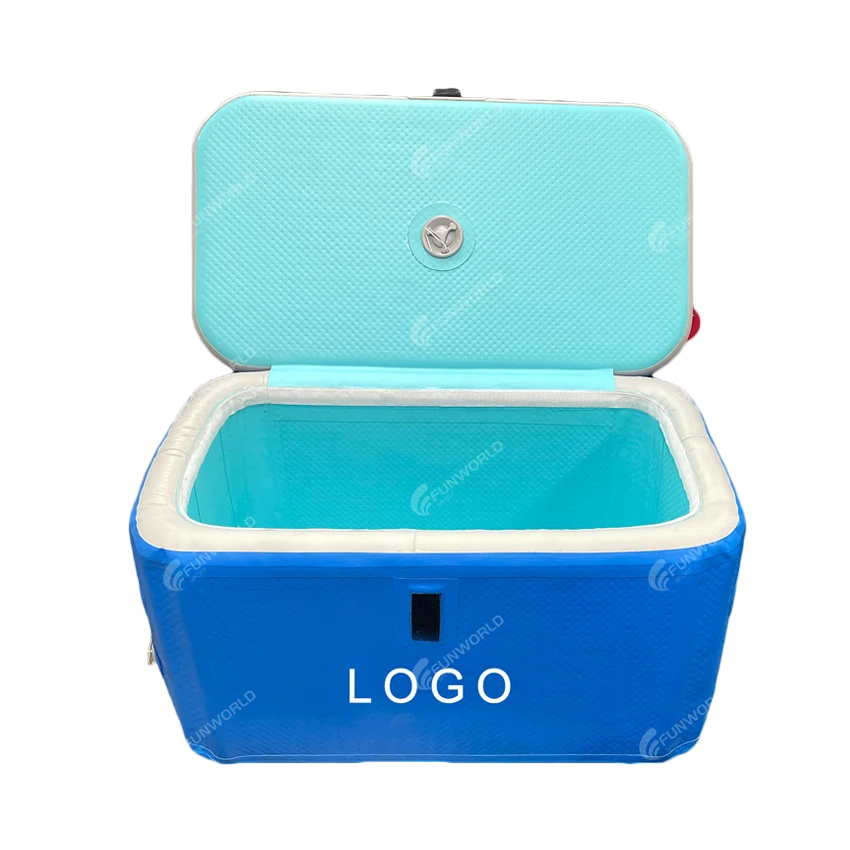 DWF Inflatable Beer Can Ice Cooler Box with Cover Inflatable drink cooler for Party