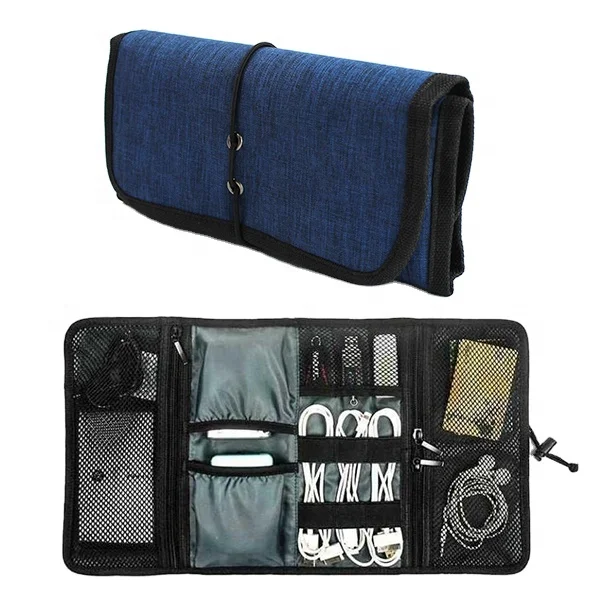 Hot Sale Multi-functional Travel Data Cable Organizer Pouch Electronic Accessories Storage Bag