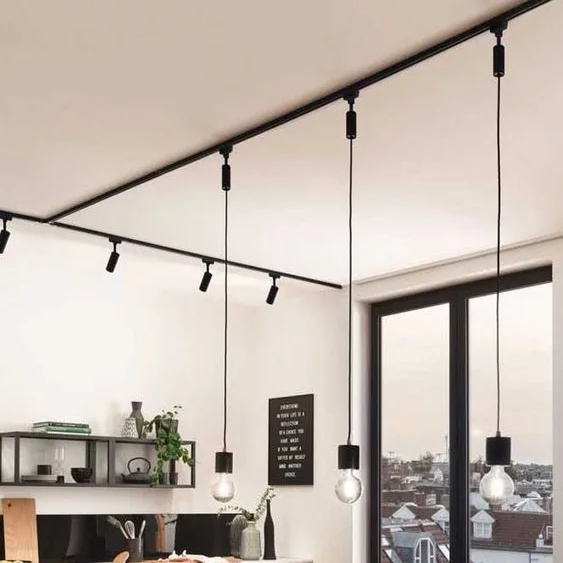 Elegant Gallery Museum Hotel LED Track Light System Pendant Track Light