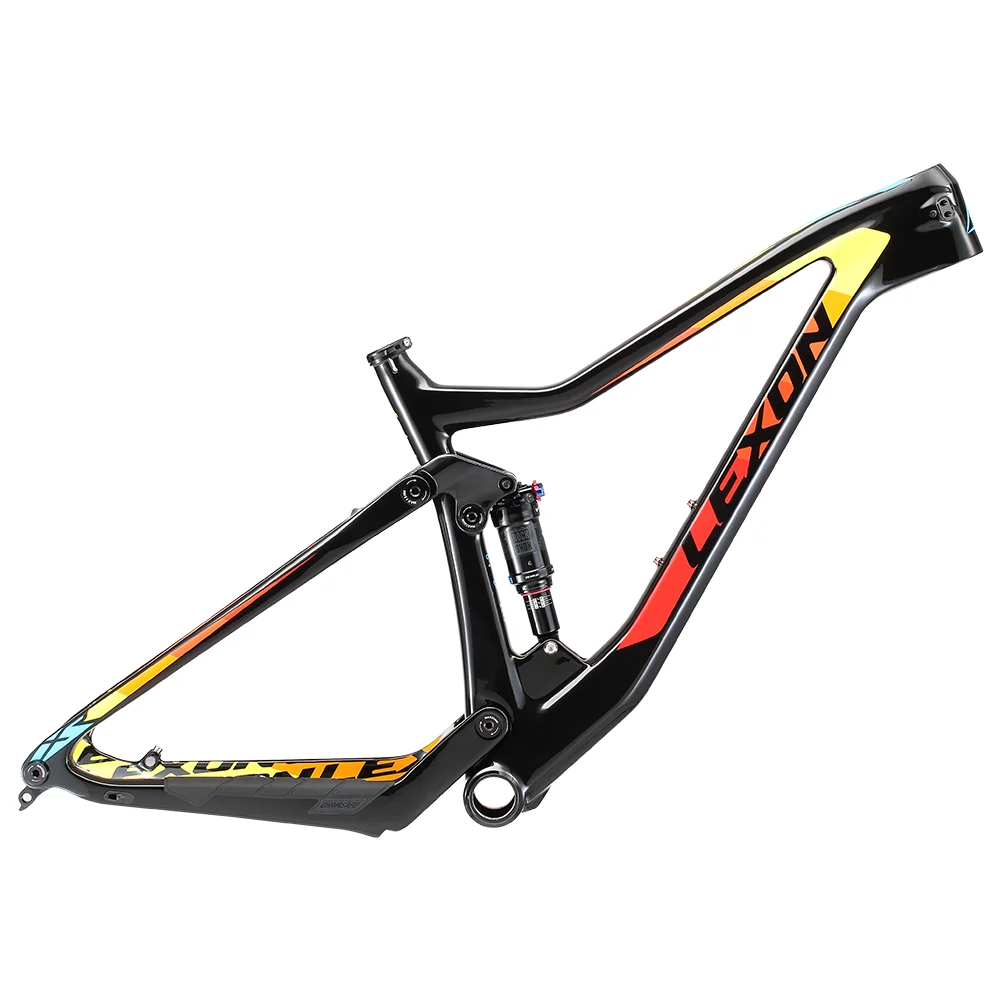 LEXON 29ER Carbon MTB кадров Горный велосипед Полный подвесной 29 Boost frame с Rockshox шок горный рама