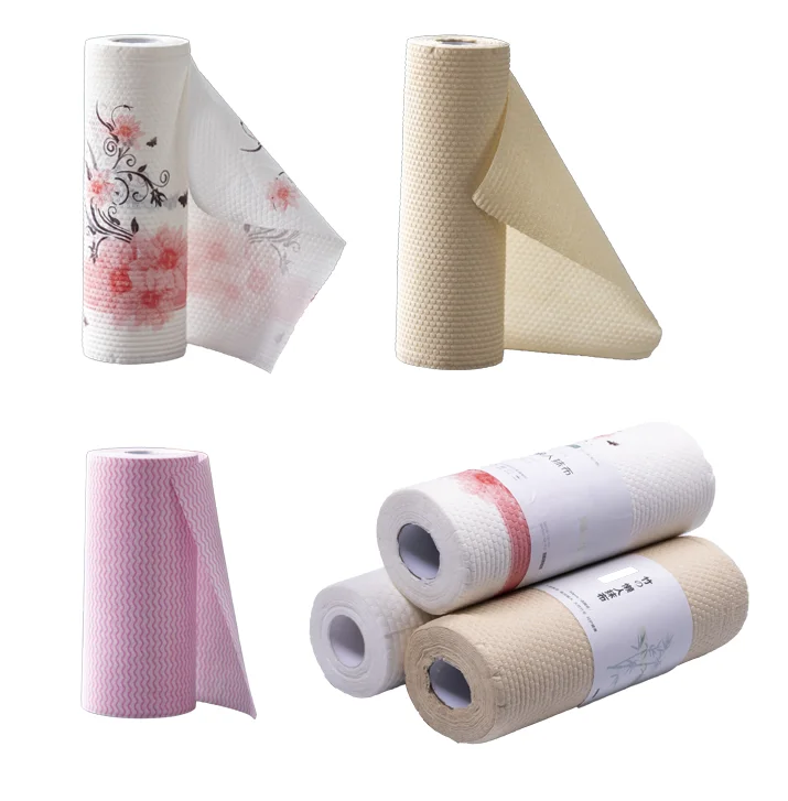 Высоковпитывающие бамбуковые волокна многоразовые кухонные бумажные полотенца в рулоне для удаления масла мягкие салфетки