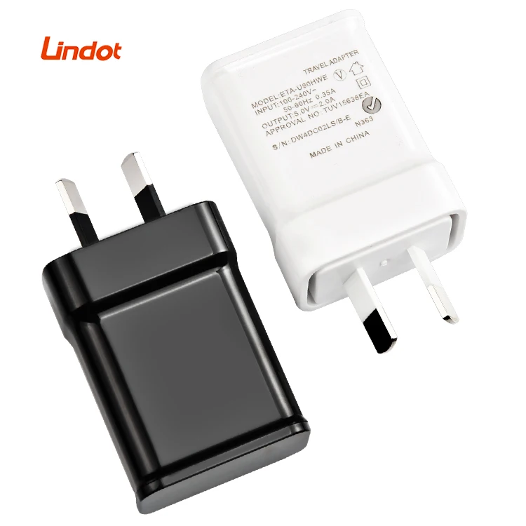 Wholesale plug in Australia 1.5A 2.1A USB wall Charger