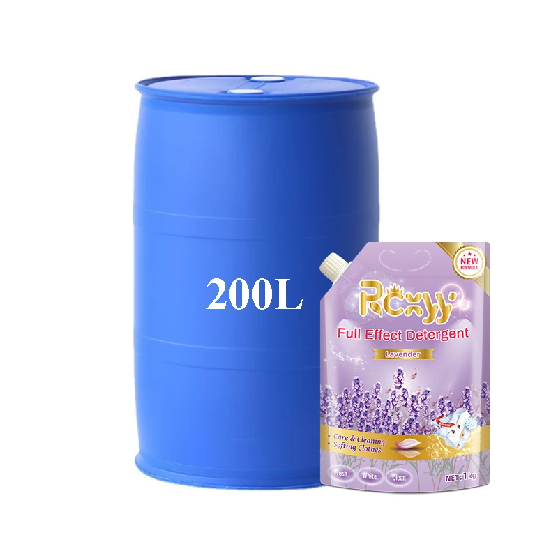 Good Performance Full Effect 200L Barrels Laundry Liquid Detergent Strong Stain Removal Protect Color Laundry Soap Detergent