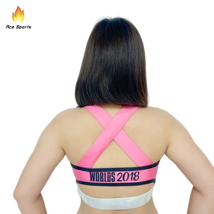 Customized Design Sports Cheer Bras And Shorts Sublimated Print Cheer Practice Wear Top Quality Cheerleading Practice Wear