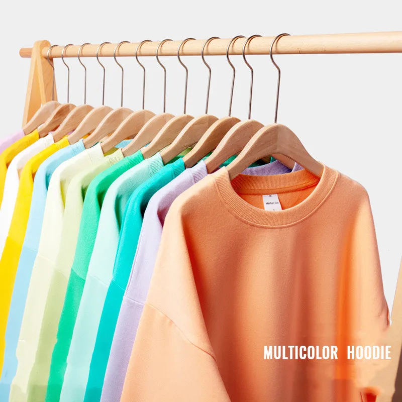 High quality Round necked macaron multi-color sports hoodie  Fitness Apparel  Outdoor Running Activewear long sleeved  for Women