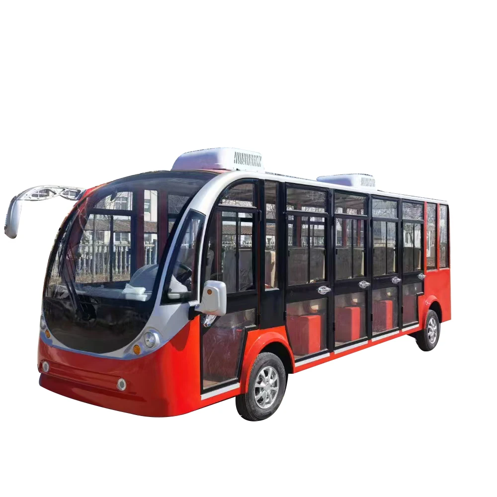 airport/hotel/tourist spot closed type 17 seat electric sightseeing bus tourist shuttle bus & car for sale