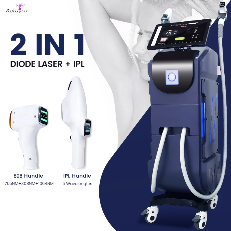 Two in one multifunctional laser hair removal skin spa system tattoo removal pico laser factory price therapy machine