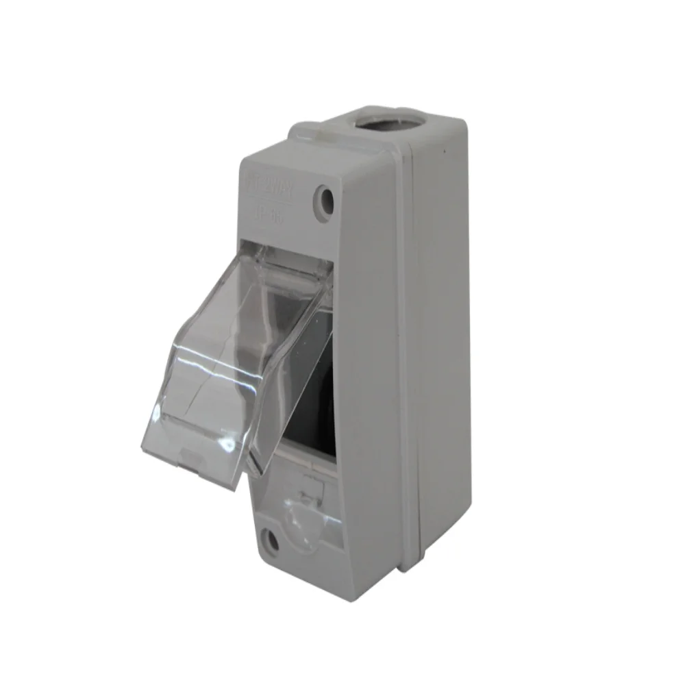 ZCEBOX Pvc 18 module 1 row Waterproof Distribution Box enclosure surface waterproof electrical boxes outdoor