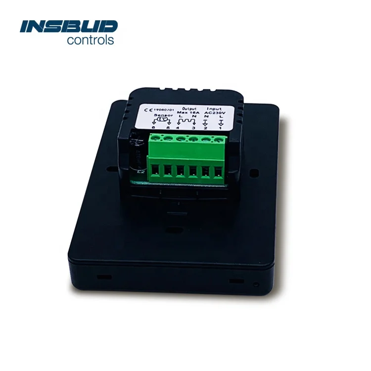 Electronic programmable touch screen thermostat for heating element