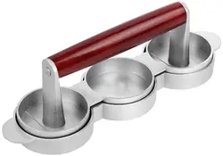 Triple Hamburger press Aluminum Non-Stick Hamburger Patty Maker Hamburger Mold Grilling Accessories