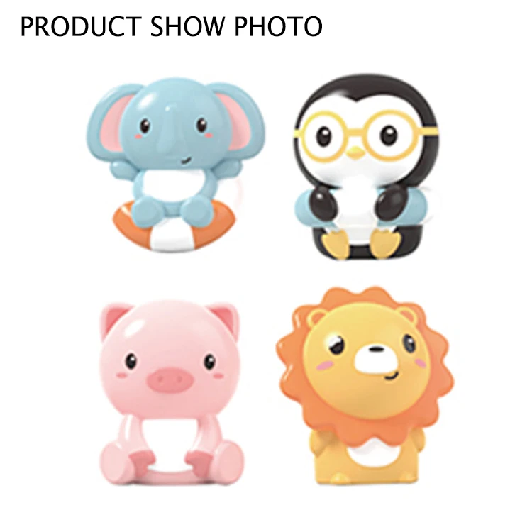 2021 wholesale new plastic rubber hippo frog fishing nets animal bath toys set for kids