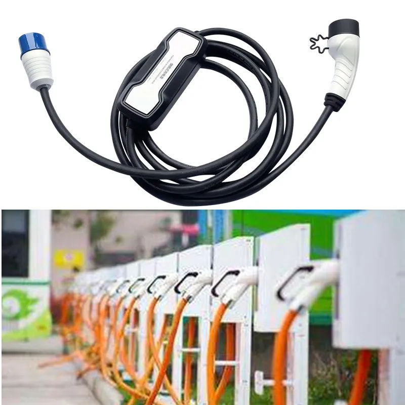 32A трехфазный Тип 2 для типа штекер EV зарядный