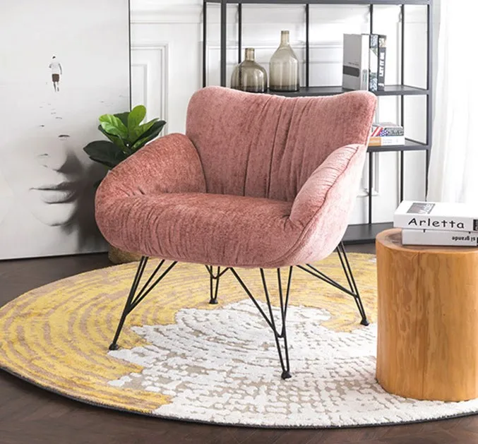 Nordic high grade sofa chair in living room and balcony