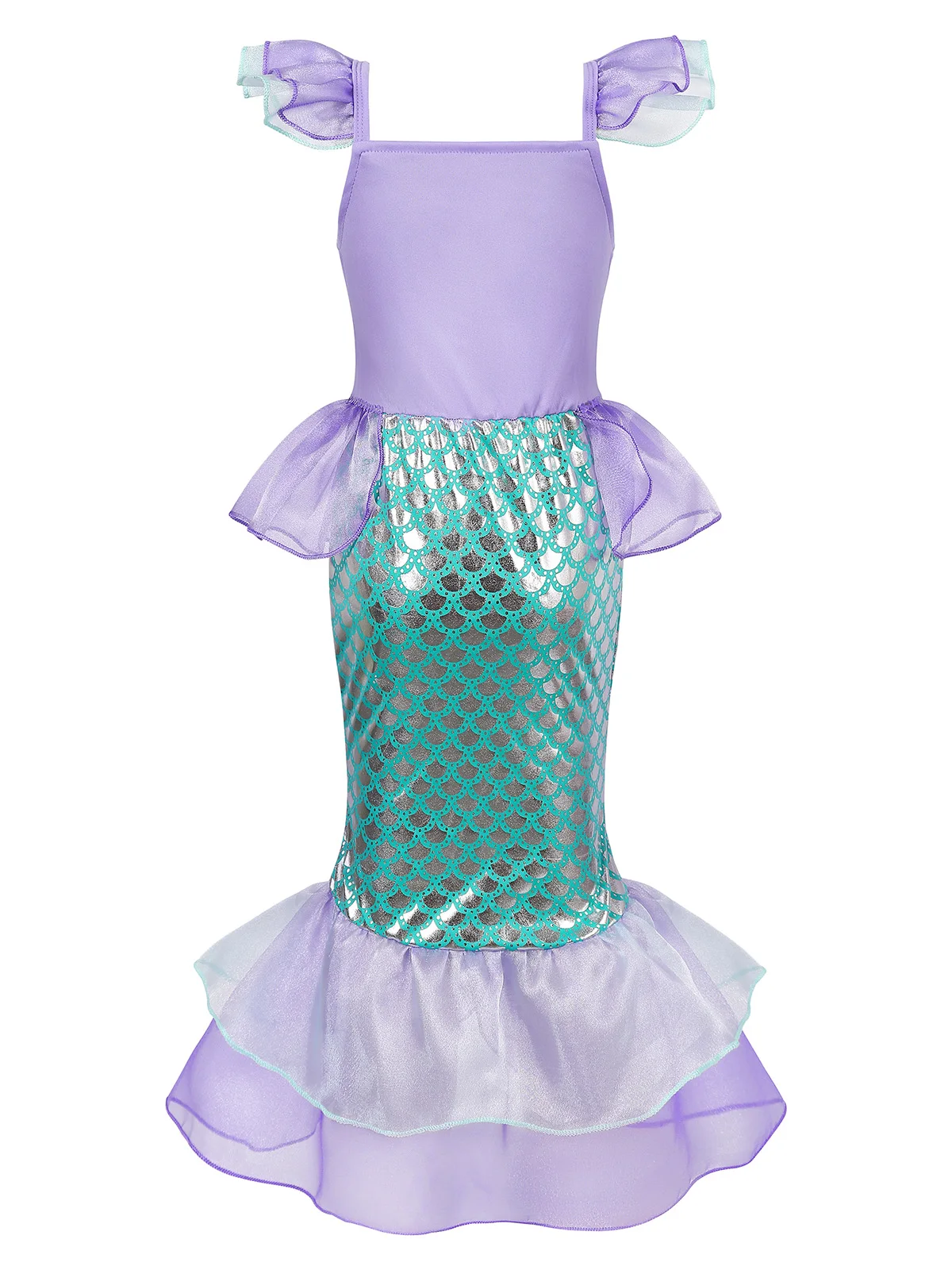 Girls Mermaid Dress Charm Princess Dress Cosplay Costumes For Kids Girl Mermaid Birthday Party Stage Dress Halloween Clothing