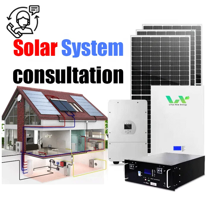 Домашняя солнечная система хранения энергии системы производства энергии фотоэлектрическая панель инвертор литий-ионный аккумулятор