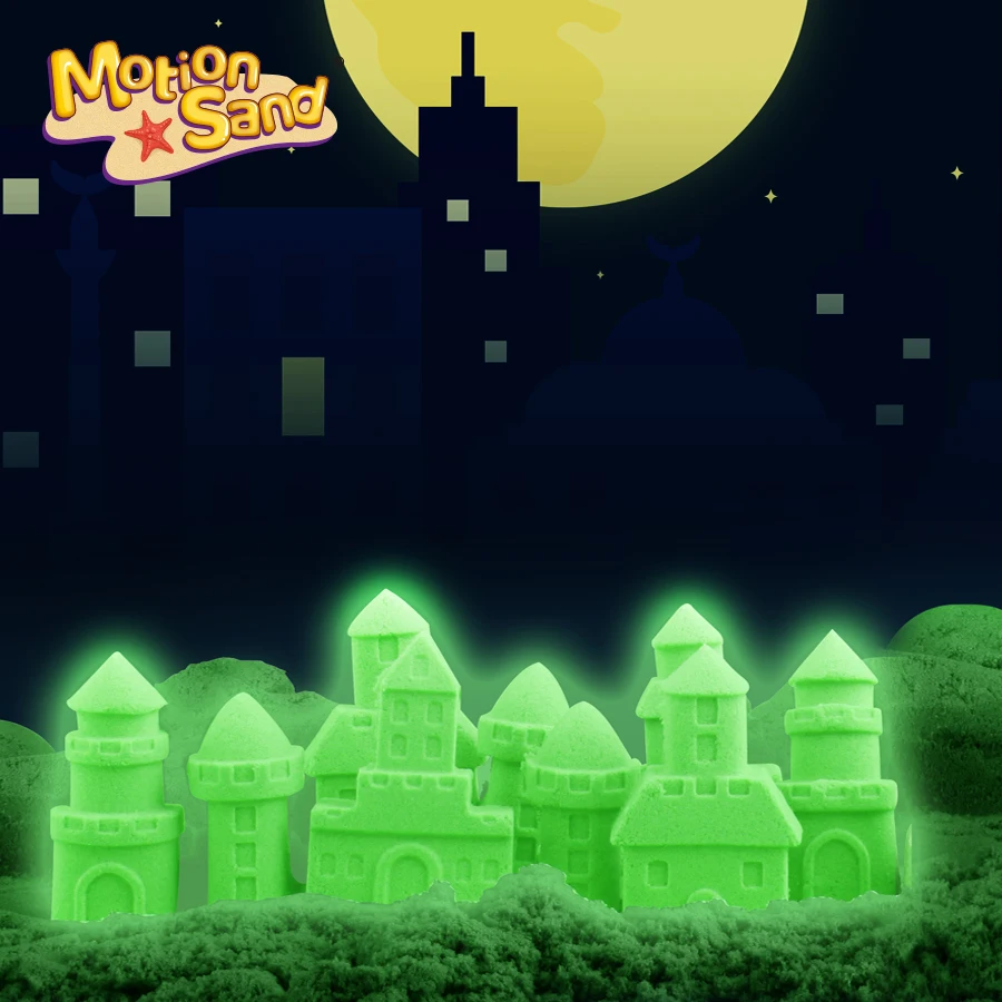 Magic Glow In Dark Sand Toy 500g Refill Pack