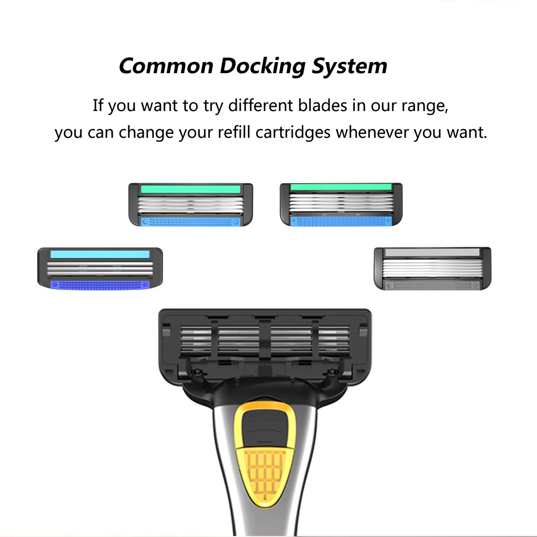 Rasierer Beard Metal Razor 5 Five Blaes Men Premium Safety Razor sets