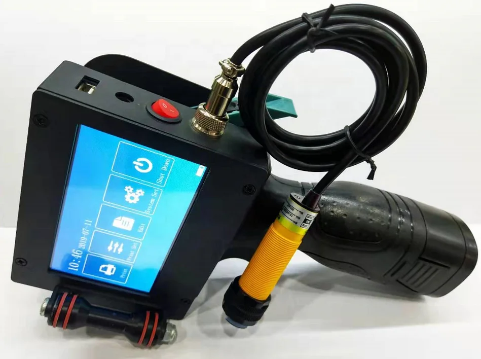 2022 Top Selling 25.4mm aluminum Foil Handheld Inkjet Printer Date Coding Machine/Hand Jet Printer