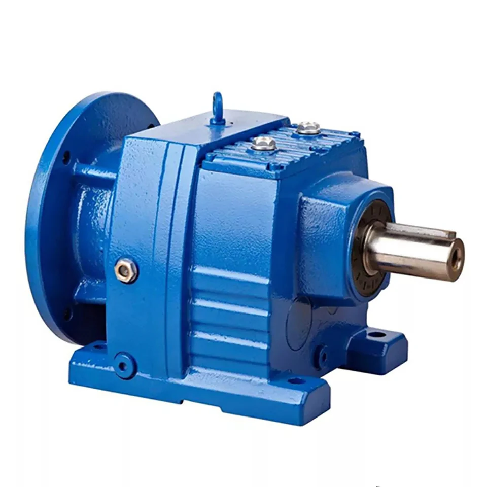 Industrial High Precision R Type Helical Gearmotor With Input Flange Motorreducer Planetary Gear Motor For Concrete Mixer