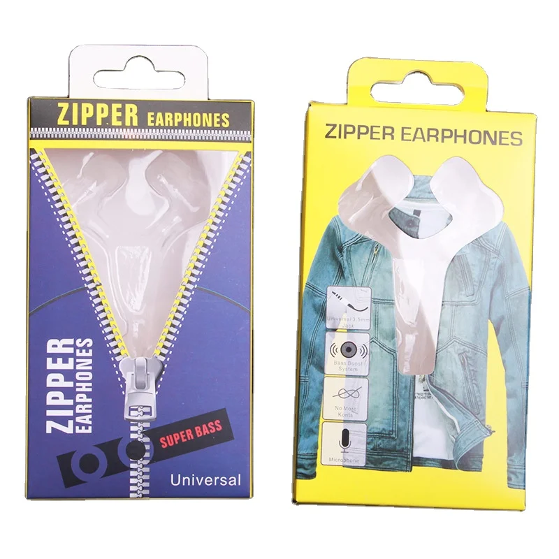 Custom Packaging Box Earphone Box Creative Headphone Earphone packaging box with plastic window