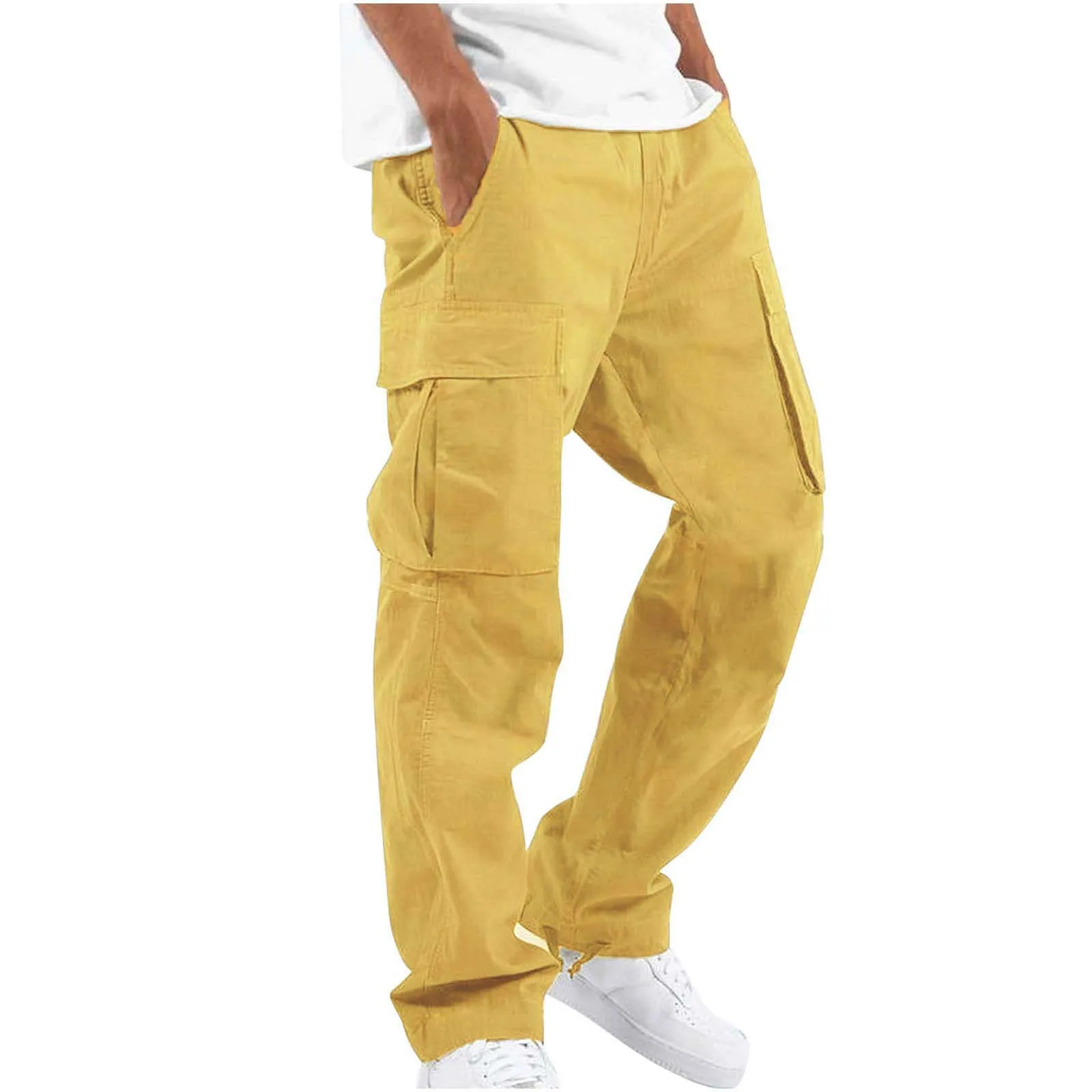 Hot Sale OEM/ODM Custom Logo High Quality Low MOQ Nylon Unisex Six Pockets Baggy Cargo Pants