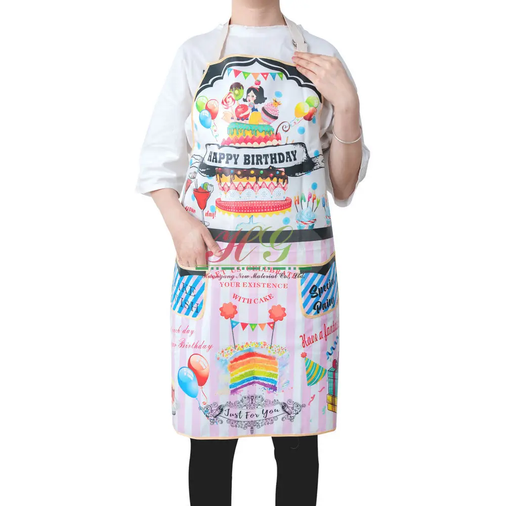 Pvc beautiful must-have home apron kitchen Dining Waterproof best choice for home
