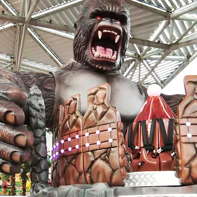 2022 hot selling portable amusement park rides equipment theme park good quality news design 30 people kingkong ride