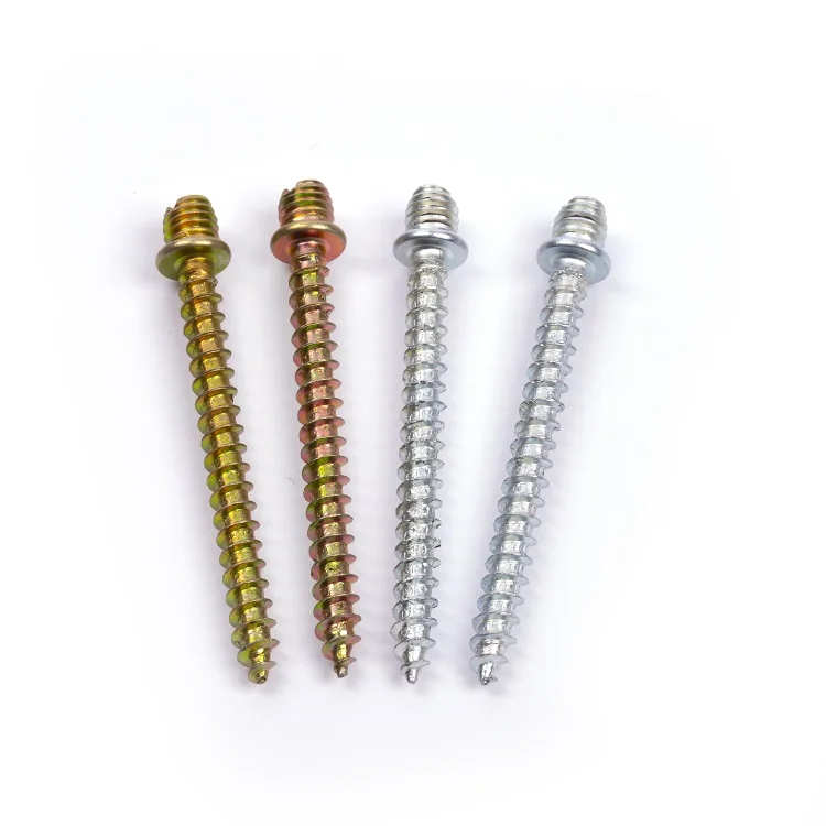 Industry Fasteners M8  carbon steel double wood screw self tapping screw