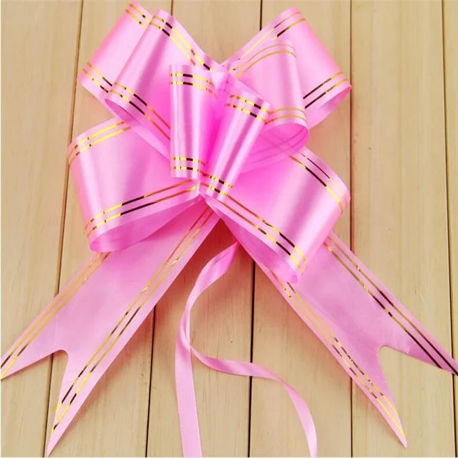 pp butterfly pull bow ribbon with printing