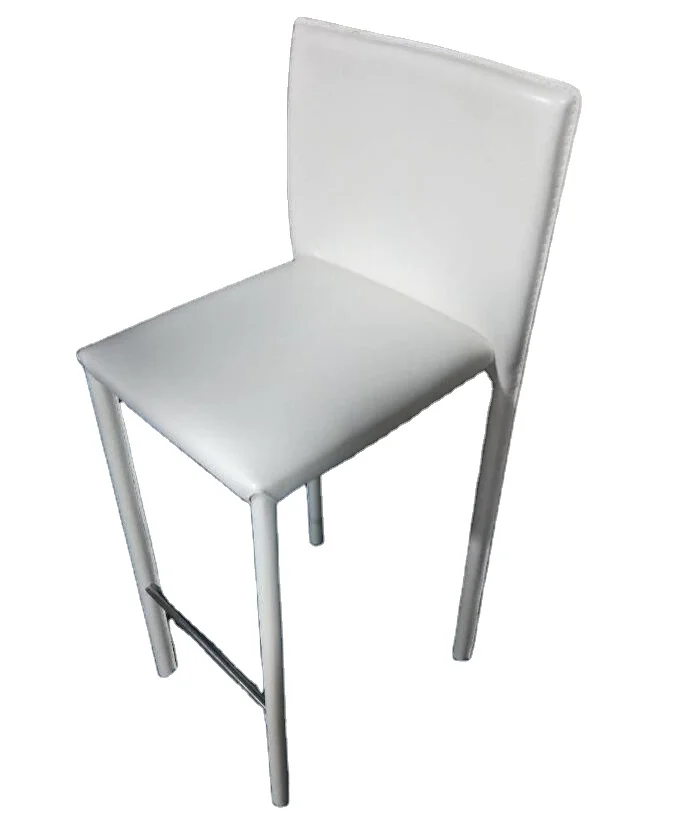 Modern Bar Counter Stools Kitchen High Chair Bar Chair Stackable Event Bar Stool Saddle PVC Hard Leather Customized